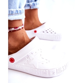 Női könnyű papucs Kroks Big Star II275003 fehér 3
