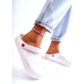 Női könnyű papucs Kroks Big Star II275003 fehér 4