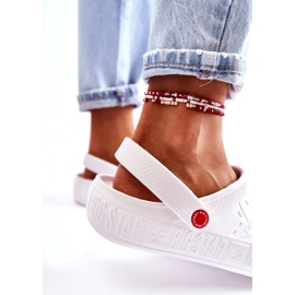 Női könnyű papucs Kroks Big Star II275003 fehér 5