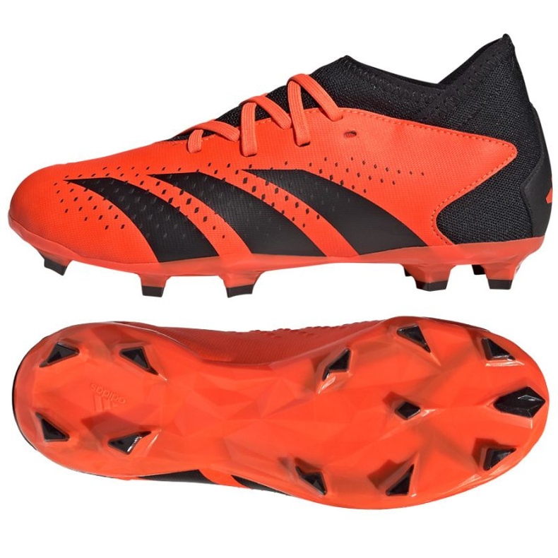 Adidas Predator Accuracy.3 Fg Jr GW4608 focicipő narancssárga narancs és vörös 1