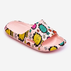 WJ1 Gyermek könnyű hab papucs Oroszlán motívum Pink Esther rózsaszín 2