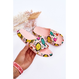 WJ1 Gyermek könnyű hab papucs Oroszlán motívum Pink Esther rózsaszín 1