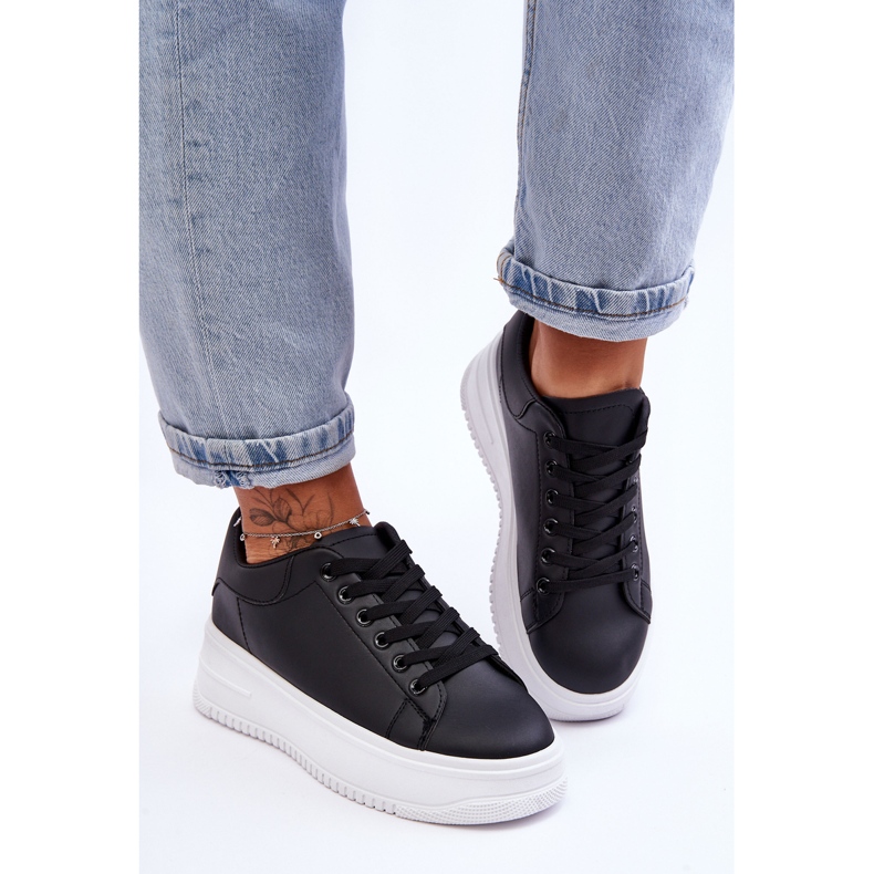 Női klasszikus edzőcipő, fekete-fehér éjszakai utazás 1