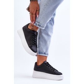 Női klasszikus edzőcipő, fekete-fehér éjszakai utazás 2