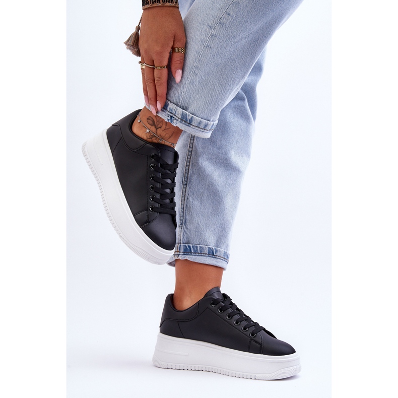 Női klasszikus edzőcipő, fekete-fehér éjszakai utazás 2