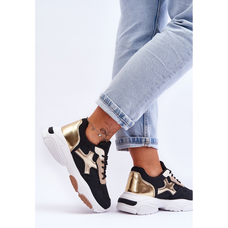 PS1 Női fűzős tornacipő, fekete Cortes 2