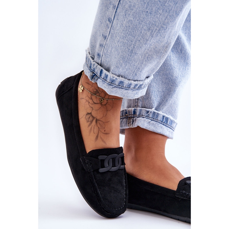 Divatos női velúr cipők, fekete Rabell 2 Divatos női velúr cipők, fekete Rabell 2