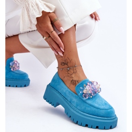 PS1 Női kristálycipők, kék Avril 2