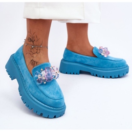 PS1 Női kristálycipők, kék Avril 7