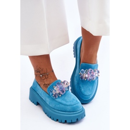 PS1 Női kristálycipők, kék Avril 8