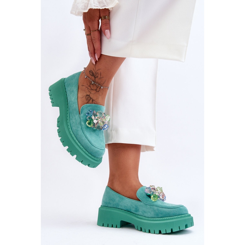 PS1 Női naplopók dekoratív kristályokkal, zöld Avril 2 PS1 Női naplopók dekoratív kristályokkal, zöld Avril 2