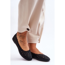 PE1 Női áttört balerina fekete látnok 1