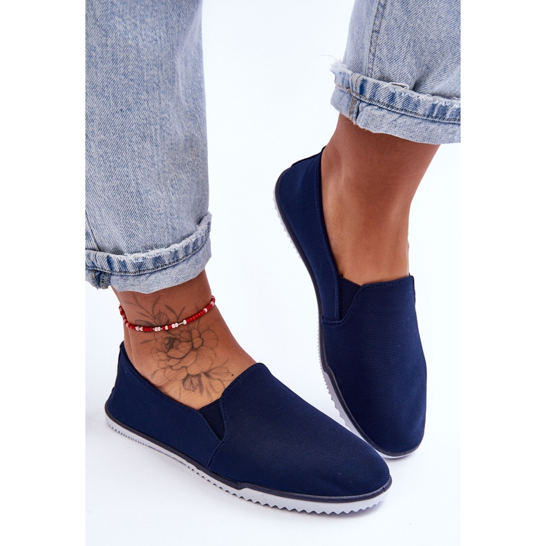 Versali Női Slip-On Sneakers Navy kék 2