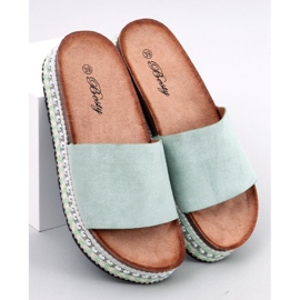 Donnie Green díszített szandál zöld 1