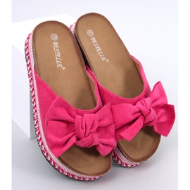 Delair Fuchsia magas talpú masnis papucs rózsaszín 1 Delair Fuchsia magas talpú masnis papucs rózsaszín 1