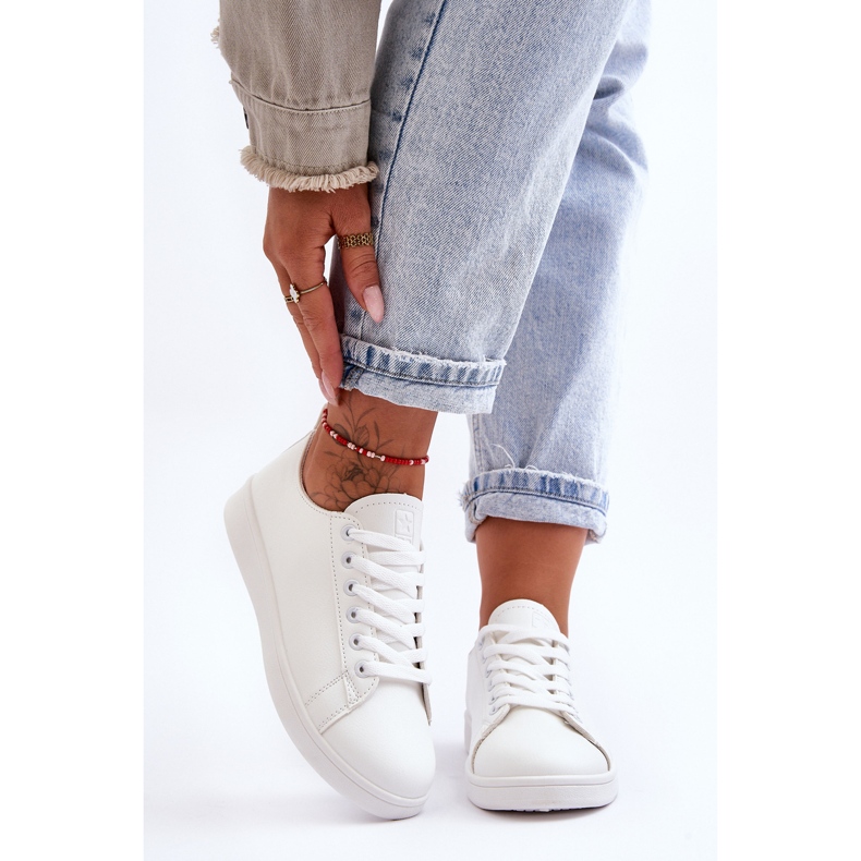 PE1 Női bőr klasszikus tornacipő fehér Unlimited 2