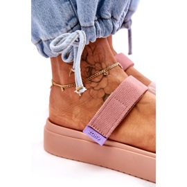 ZAXY Vegán tépőzáras papucs HH285284 rózsaszín 3