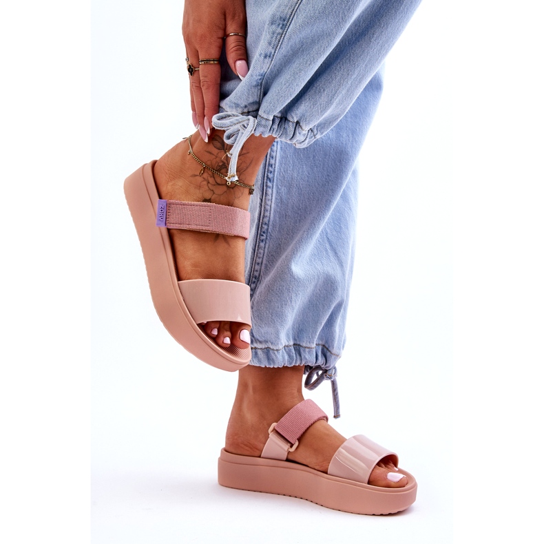 ZAXY Vegán tépőzáras papucs HH285284 rózsaszín 2