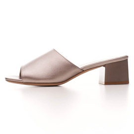 Sergio Leone platina női szandál KL317 gumiszalaggal ezüst 2