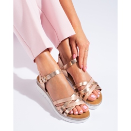 Női arany Shelovet ékszandál aranysárga 1