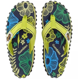 Flip-flop Gumbies Islander Pistachio Flowers GU-FFISL111 zöld 1