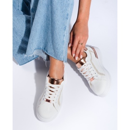 Textil platform tornacipő Shelovet fehér 3