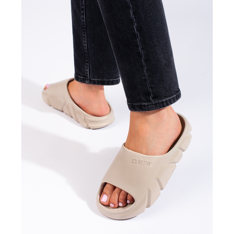 Bézs színű női papucs Big Star LL274593801 1