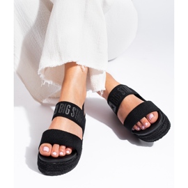 Fekete platformszandál Big Star LL274856 1