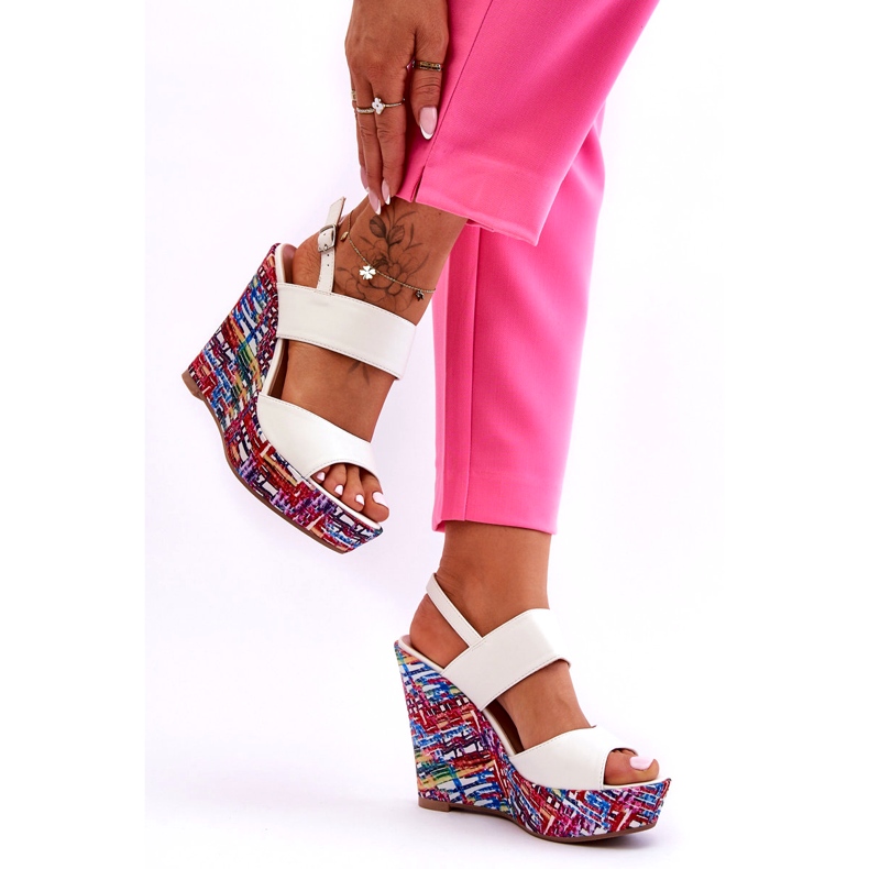 Női ékszandál fehér Calderia 3