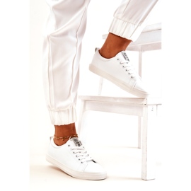 Bőr tornacipő Big Star JJ274311 fehér 7