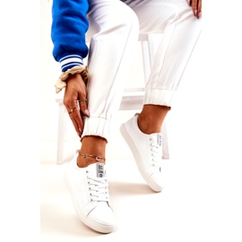 Bőr tornacipő Big Star JJ274311 fehér 5