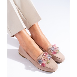 Bézs velúr naplopók kristályokkal a Shelovet cégtől 1