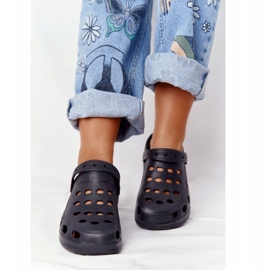 Flameshoes Női fekete hab papucs Eva fekete 4