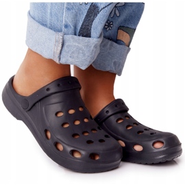 Flameshoes Női fekete hab papucs Eva fekete 5