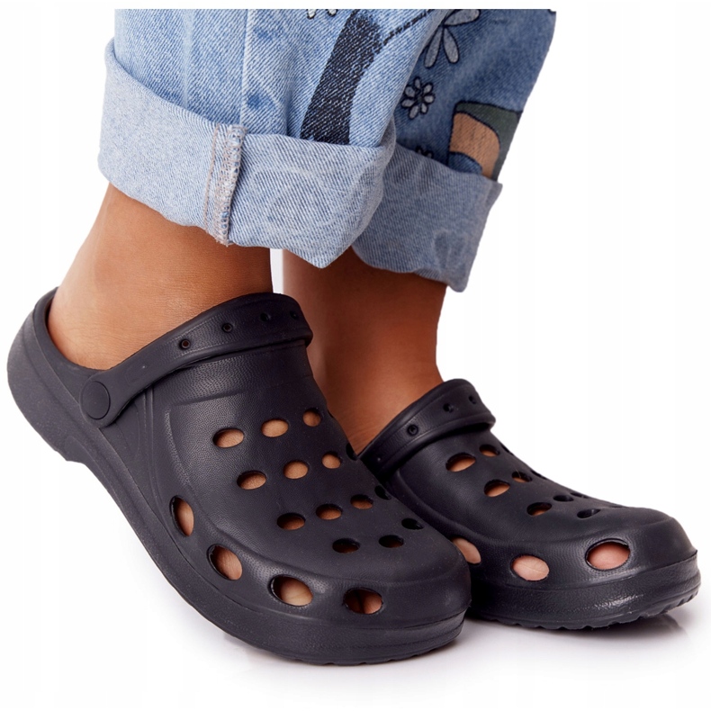 Flameshoes Női fekete hab papucs Eva fekete 5