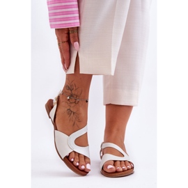 Lapos női szandál S.Barski 541-22 ezüst 2