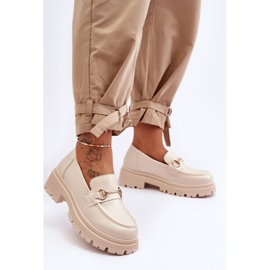 PS1 Női Klasszikus Platform Loafers Beige Miracle bézs 1
