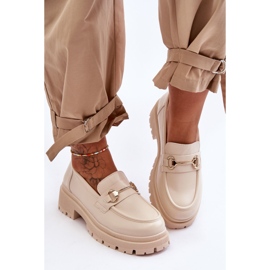 PS1 Női Klasszikus Platform Loafers Beige Miracle bézs 2