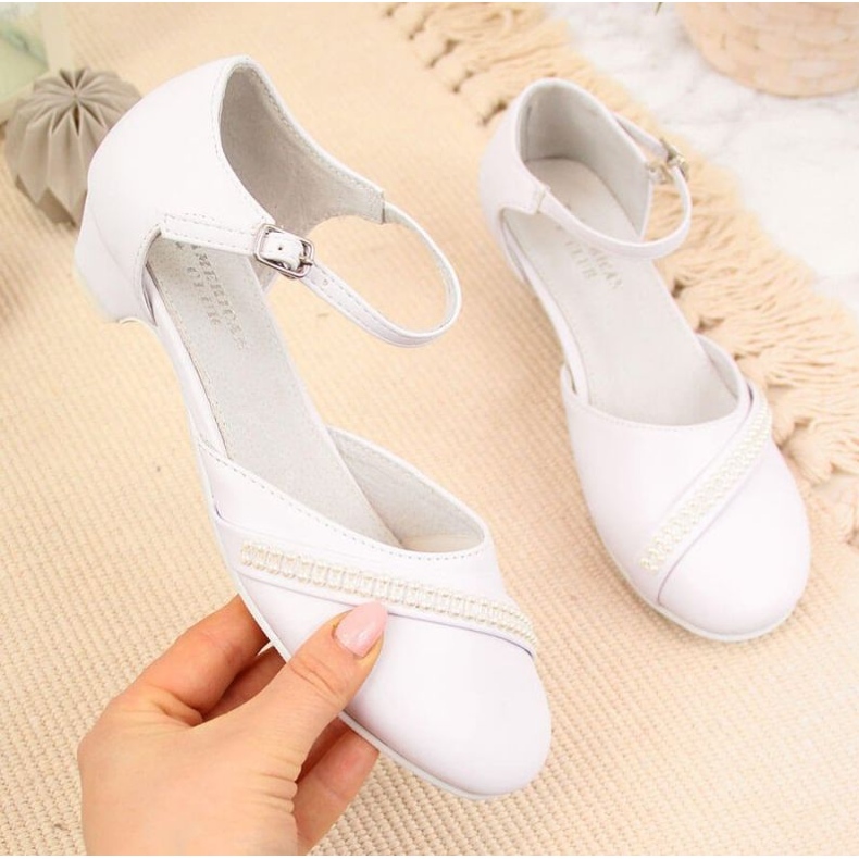 Szandál sapkán American Club Jr. AM782 fehér 1