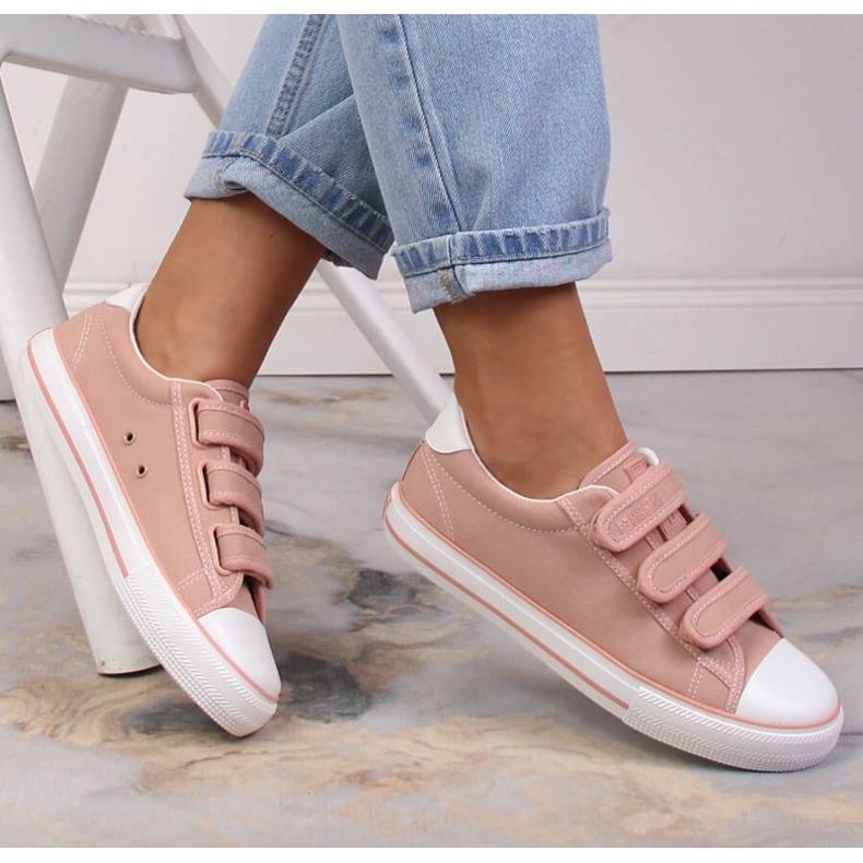 Tépőzáras tornacipő Big Star W INT1842A rózsaszín 2 Tépőzáras tornacipő Big Star W INT1842A rózsaszín 2