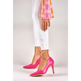 Rózsaszín eko-bőrből készült sarok 2