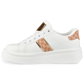 Stílusos fehér női sportcipő 2