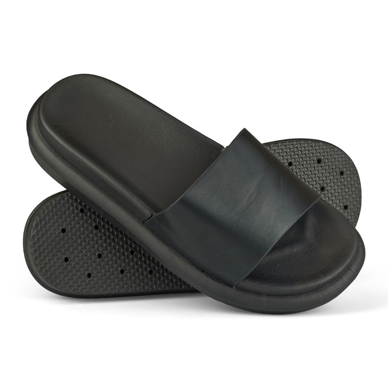 Kényelmes, klasszikus fekete női papucs 1 Kényelmes, klasszikus fekete női papucs 1