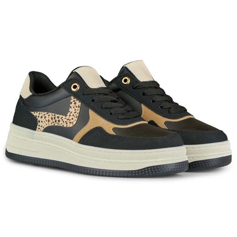 Lara fekete női tornacipő 2