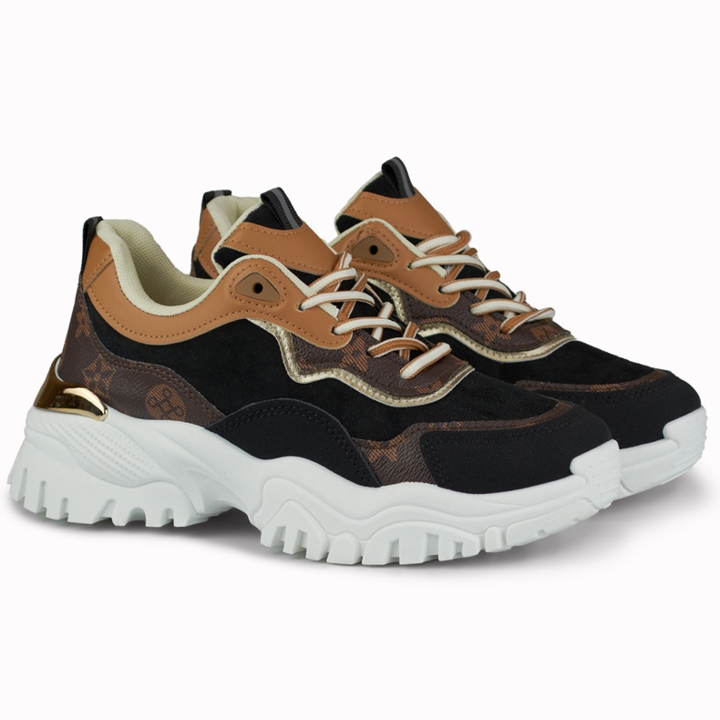 Női tornacipő Fanny mintával fekete 2