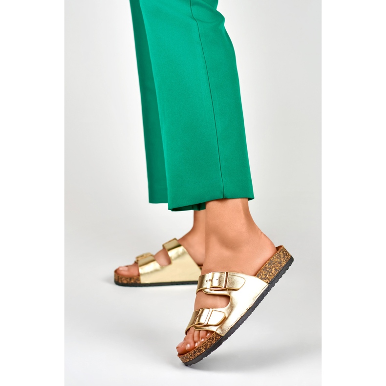 Arany papucs parafa talpon aranysárga 2