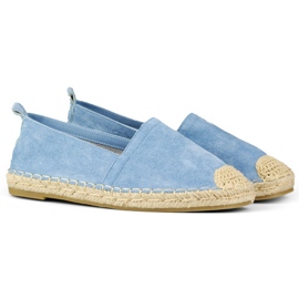 Női klasszikus kék espadrillák 1