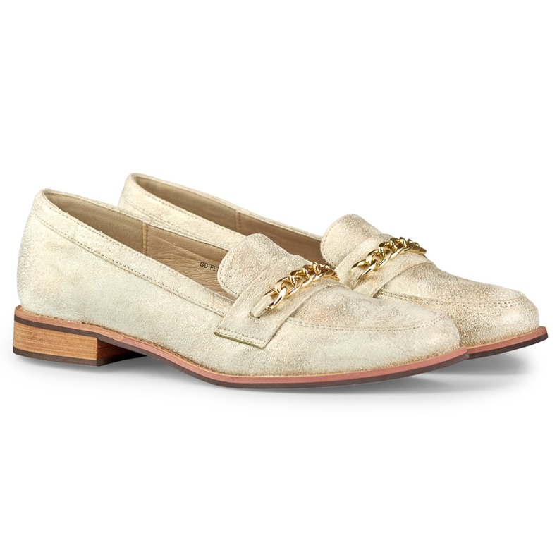 Arany cipő lánccal aranysárga 1