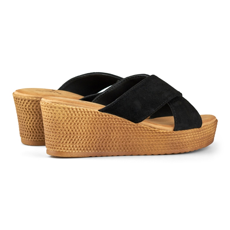 Női fekete ékpapucs 1 Női fekete ékpapucs 1