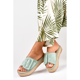 Női velúr türkiz espadrillák kék 1 Női velúr türkiz espadrillák kék 1